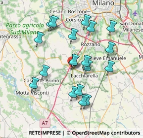 Mappa Via Giacomo Leopardi, 20082 Binasco MI, Italia (6.98)