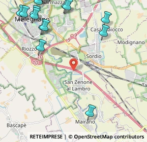 Mappa Via delle Industrie, 20070 San Zenone al Lambro MI, Italia (3.4355)