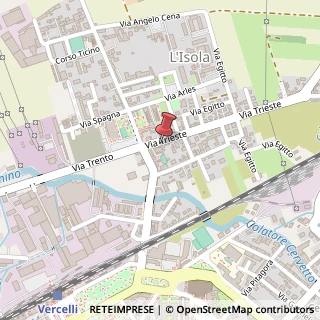 Mappa Via Trieste, 4, 13100 Vercelli, Vercelli (Piemonte)