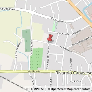 Mappa Via Montenero,  36, 10086 Rivarolo Canavese, Torino (Piemonte)