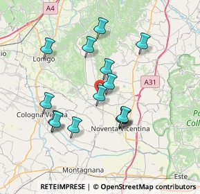 Mappa Via Ceresara, 36040 Sossano VI, Italia (6.64786)