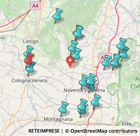 Mappa Via Ceresara, 36040 Sossano VI, Italia (8.3525)