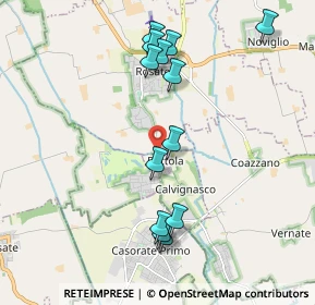 Mappa Via Cesare Battisti, 20080 Calvignasco MI, Italia (2.01385)