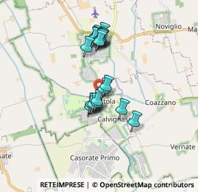 Mappa Via Cesare Battisti, 20080 Calvignasco MI, Italia (1.3255)