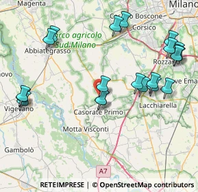 Mappa Via Cesare Battisti, 20080 Calvignasco MI, Italia (9.258)