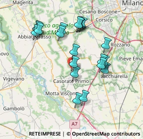 Mappa Via Cesare Battisti, 20080 Calvignasco MI, Italia (7.161)
