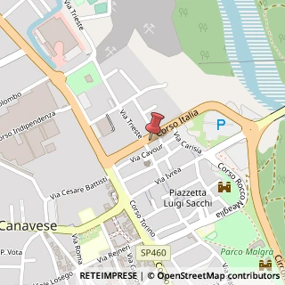 Mappa Corso Italia, 44, 10086 Rivarolo Canavese, Torino (Piemonte)