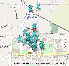 Mappa Via Giacomo Andrea Bertano, 10083 Favria TO, Italia (0.206)