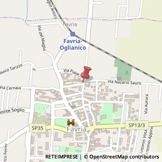 Mappa Via G. A. Bertano, 7, 10083 Favria, Torino (Piemonte)