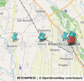 Mappa Via Giacomo Andrea Bertano, 10083 Favria TO, Italia (2.21857)
