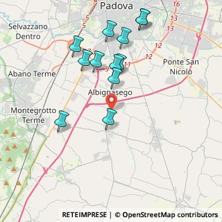 Mappa Via Ottorino Respighi, 35020 Albignasego PD, Italia (4.03167)