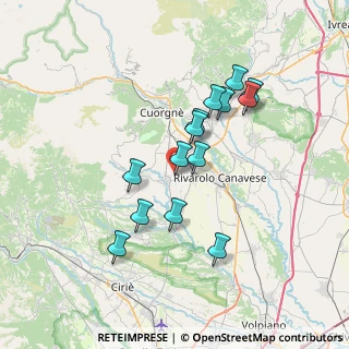 Mappa Via Luigi Einaudi, 10080 Busano TO, Italia (6.25714)