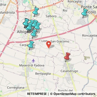 Mappa Via Niccolò Paganini, 35020 Albignasego PD, Italia (2.44923)