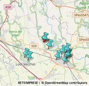 Mappa Via P. Gorini, 26836 Montanaso Lombardo LO, Italia (3.40583)