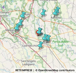Mappa Via P. Gorini, 26836 Montanaso Lombardo LO, Italia (6.43)