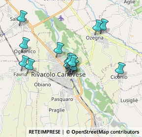 Mappa Via Carisia, 10086 Rivarolo Canavese TO, Italia (1.39063)