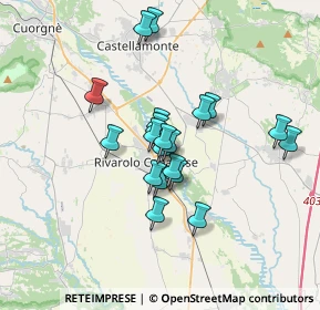 Mappa Via Carisia, 10086 Rivarolo Canavese TO, Italia (2.6155)