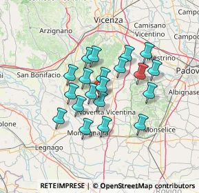 Mappa Via Cà Martinati, 36040 Sossano VI, Italia (10.4875)