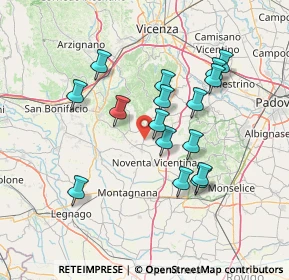 Mappa Via Cà Martinati, 36040 Sossano VI, Italia (12.88813)