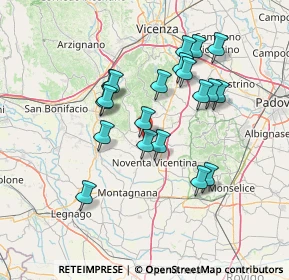 Mappa Via Cà Martinati, 36040 Sossano VI, Italia (12.807)