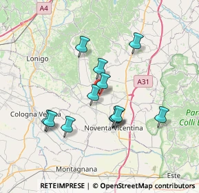 Mappa Via Cà Martinati, 36040 Sossano VI, Italia (6.27417)