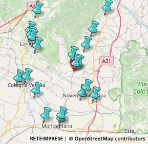 Mappa Via Cà Martinati, 36040 Sossano VI, Italia (8.6825)