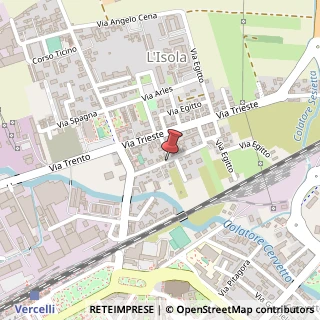 Mappa Via Ongina, 24, 13100 Vercelli, Vercelli (Piemonte)