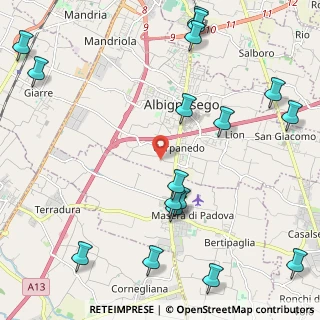 Mappa Via Goffredo Mameli, 35020 Albignasego PD, Italia (2.90412)