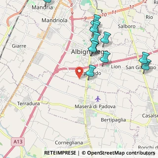 Mappa Via Goffredo Mameli, 35020 Albignasego PD, Italia (2.2975)
