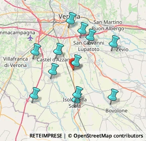 Mappa Via Provinciale Sud, 37060 Buttapietra VR, Italia (7.20083)