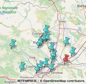 Mappa Via Nazario Sauro, 10083 Favria TO, Italia (14.87059)