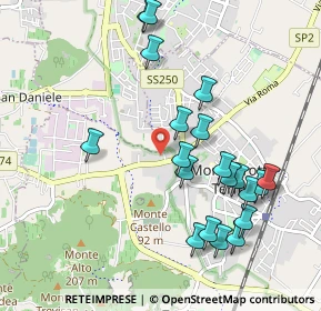 Mappa Via Enrico Toti, 35036 Montegrotto Terme PD, Italia (1.027)