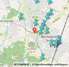 Mappa Via Enrico Toti, 35036 Montegrotto Terme PD, Italia (1.09563)