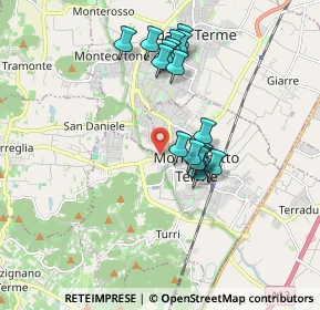 Mappa Via Enrico Toti, 35036 Montegrotto Terme PD, Italia (1.57765)