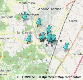 Mappa Via Enrico Toti, 35036 Montegrotto Terme PD, Italia (1.07636)