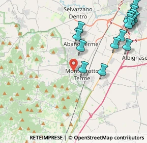 Mappa Via Enrico Toti, 35036 Montegrotto Terme PD, Italia (5.53938)