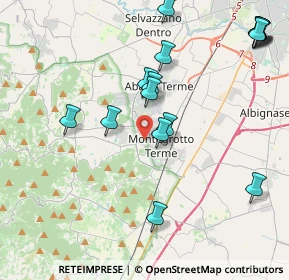 Mappa Via Enrico Toti, 35036 Montegrotto Terme PD, Italia (4.60813)