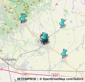 Mappa CAP, 10023 Chieri TO, Italia (2.03909)