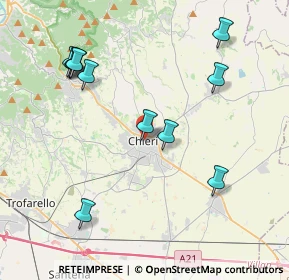 Mappa CAP, 10023 Chieri TO, Italia (4.35727)