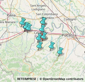 Mappa 29011 Borgonovo Val Tidone PC, Italia (10.48833)