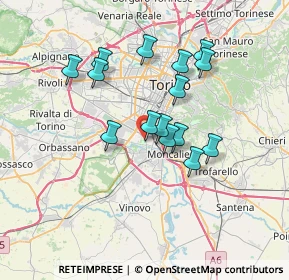 Mappa Via Modesto Panetti, 10127 Torino TO, Italia (6.01533)