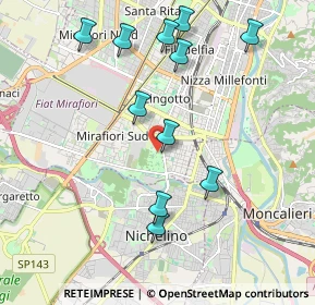 Mappa Via Modesto Panetti, 10127 Torino TO, Italia (2.09364)