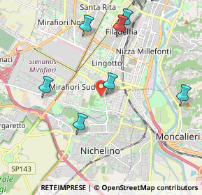 Mappa Via Modesto Panetti, 10127 Torino TO, Italia (2.85545)