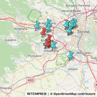 Mappa Via Po, 10043 Orbassano TO, Italia (6.59125)