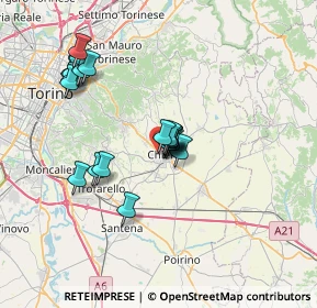 Mappa Viale Fasano Ang, 10023 Chieri TO, Italia (5.98579)