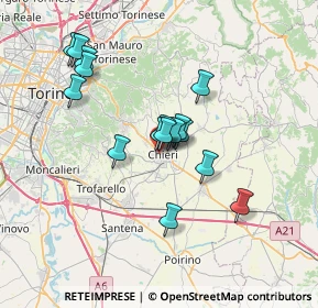 Mappa Viale Fasano Ang, 10023 Chieri TO, Italia (5.90063)