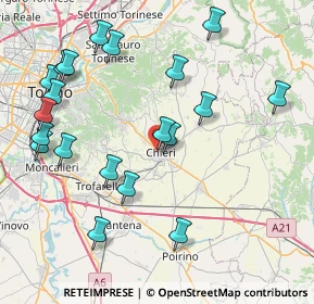 Mappa Viale Fasano Ang, 10023 Chieri TO, Italia (9.2645)