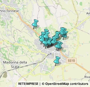 Mappa Viale Fasano Ang, 10023 Chieri TO, Italia (0.8705)