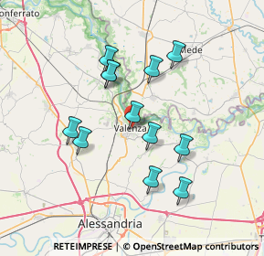 Mappa Via Magenta, 15048 Valenza AL, Italia (6.39667)