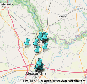 Mappa Largo Anna Frank, 15048 Valenza AL, Italia (7.1215)
